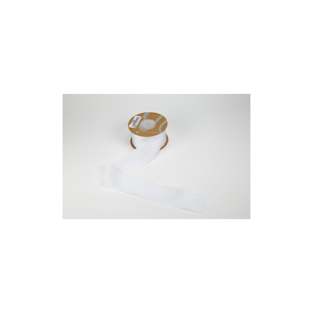 NASTRO RASO C FRANGIA 40X15MT BIANCO